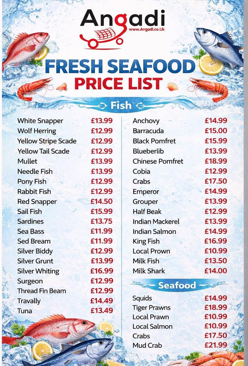 Angadi Superstore – Fresh Seafood & Authentic South Asian Groceries 2